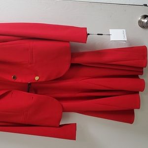 NWT CALVIN KLEIN RED DRESS WITH JACKET size 8